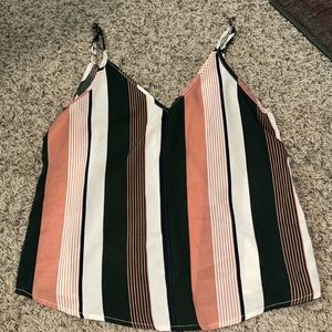 shein striped tank blouse